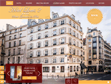 Tablet Screenshot of hotel-louis2.com